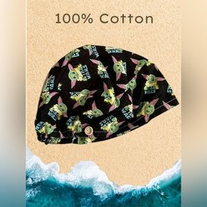 🇨🇦🆕Adult “Star Wars Yoda” Handmade Scull/Scrub Cap